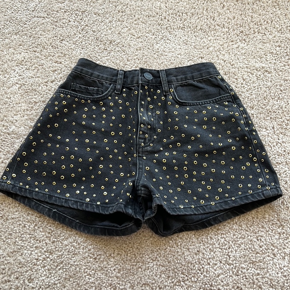 BDG Black Denim Shorts